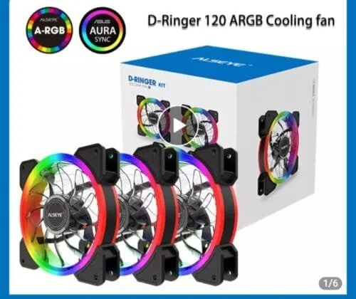 ALSEYE D Ringer 120mm Aura Sync Computer Case Fan Adjustable RGB Lighting PC Cooler Cooling ARGB Cooling Fan - Image 7