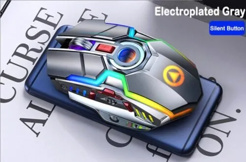 A5 Gaming Mouse Rechargeable Wireless Mouse Silent 1600 DPI Ergonomic 7 Keys RGB LED Backlit 2.4G USB Optical Available in 2 colors - Image 9